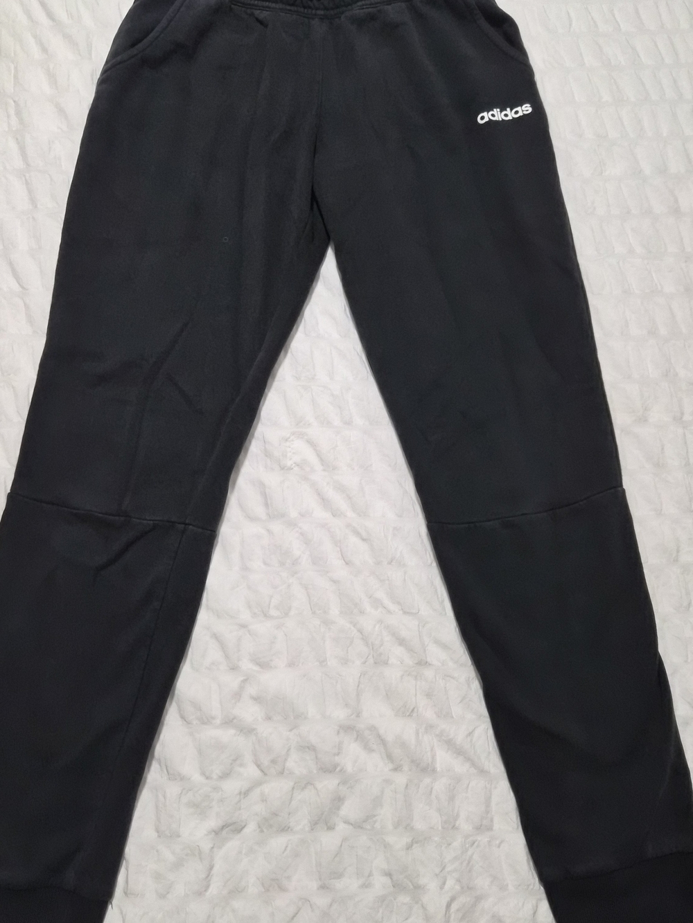 adidas Black Logo Joggers with Elastic Waist